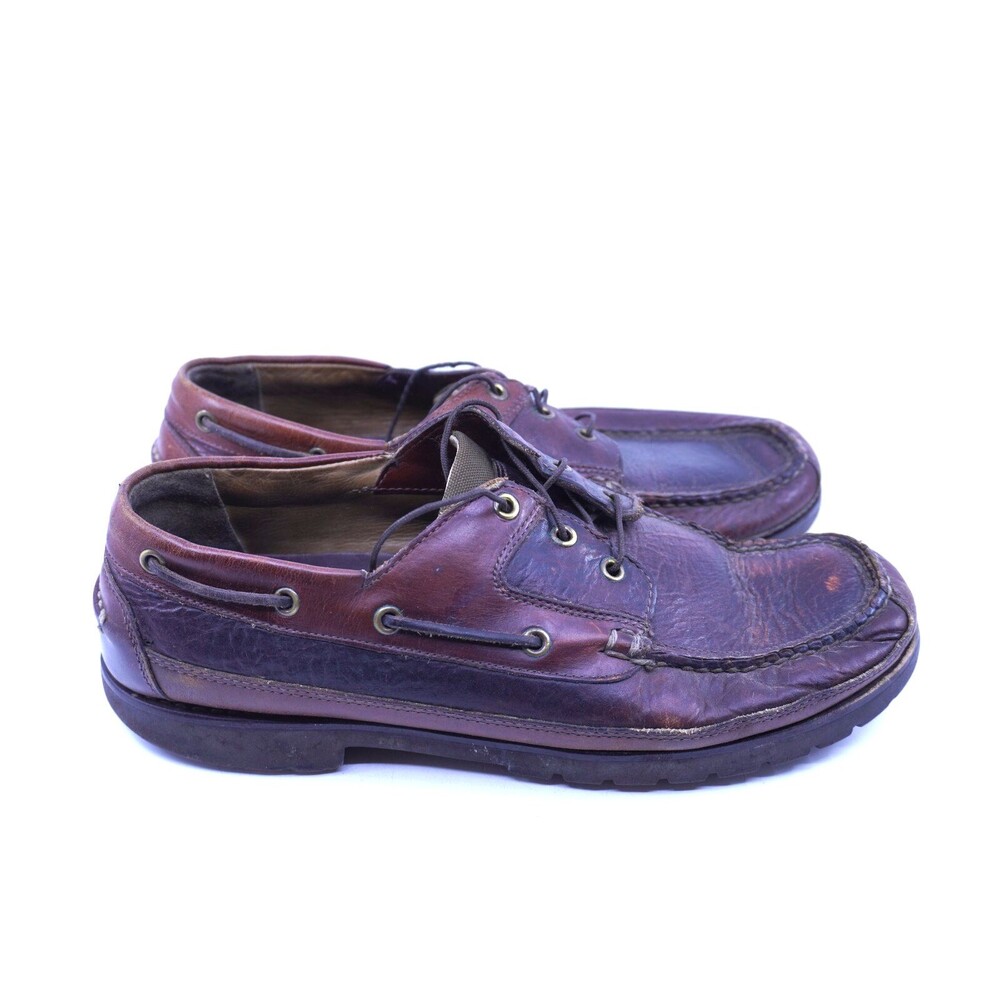 L.L. Bean Men's Brown Handsewn Allagash Bison Penny Loafers - Size 12 EE Wide